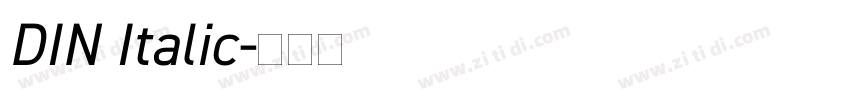 DIN Italic字体转换